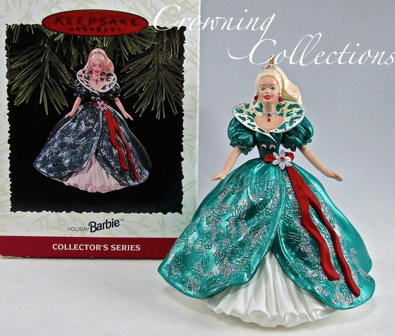 1995 Hallmark Holiday Barbie Ornament Keepsake 3 in - Etsy