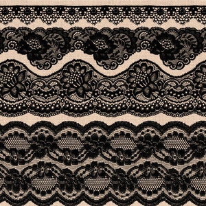 Black Lace Border Clip Art. Wedding Lace Clipart. Shabby, Rustic Lace Overlays. Bridal Shower, Wedding Clipart. Vintage Black Seamless Lace.