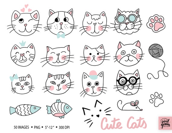 Cat Bumper Sticker - Cute Round Black Cat Heart Decal - Cat Lover