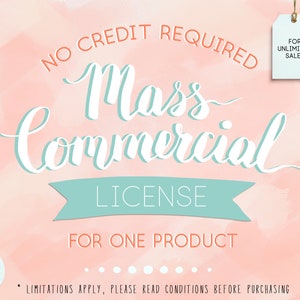Licenza commerciale di massa per UNA Clip Art o un set di carta digitale. Per vendite/unità ILLIMITATE. Nessun credito richiesto.