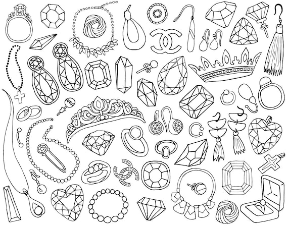 gold clipart jewels #1182  Jewel drawing, Gem drawing, Gem tattoo