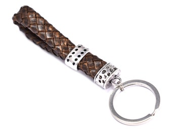 Keyband keychain brown