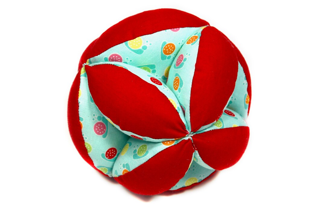 5.5 Segmented Fabric Ball Fabric Stuffed Ball Fabric Etsy