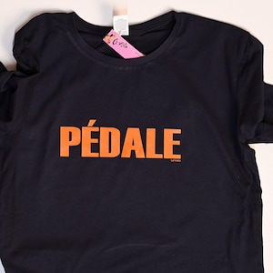 PEDALE | Hand Printed Organic Cotton Cyclist Tee | TShirt Great Unique Cycling Gift