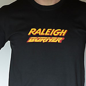 Raleigh BURNER Tee Shirt - Vintage BMX Graphics | Organic Cotton T-Shirt