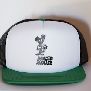 GEVAAR MUIS.. Leuke Cartoon 80/90s Snap Back Trucker Cap. Honkbalhoed in retrostijl