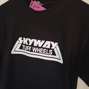 Skyway Tuff Wheels Retro BMX Vintage Tee. Classic Cycling BMXer T-shirt