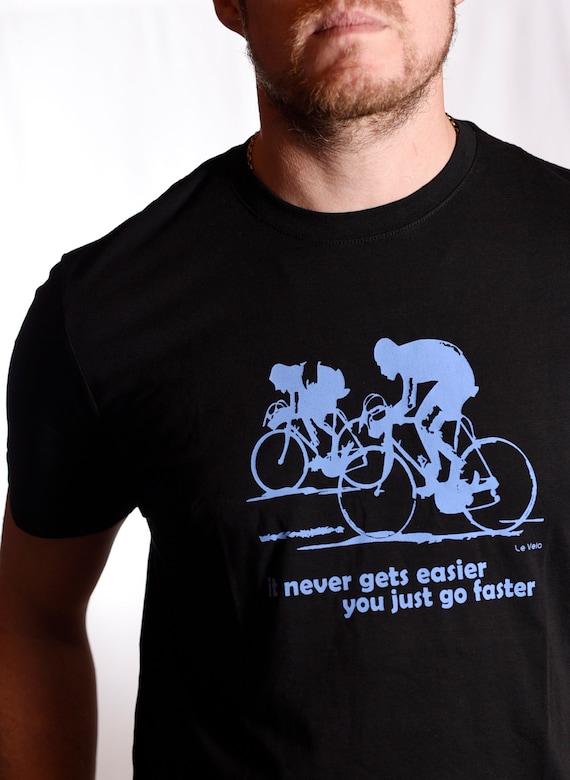 indre nikotin forgænger It Never Gets Easier Cycling T Shirt Legend Greg Lemond Tour - Etsy