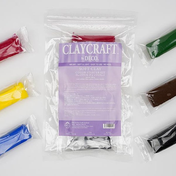 Nouvelle version! Kit d'argile colorée - CLAYCRAFT™ par DECO® Soft Clay