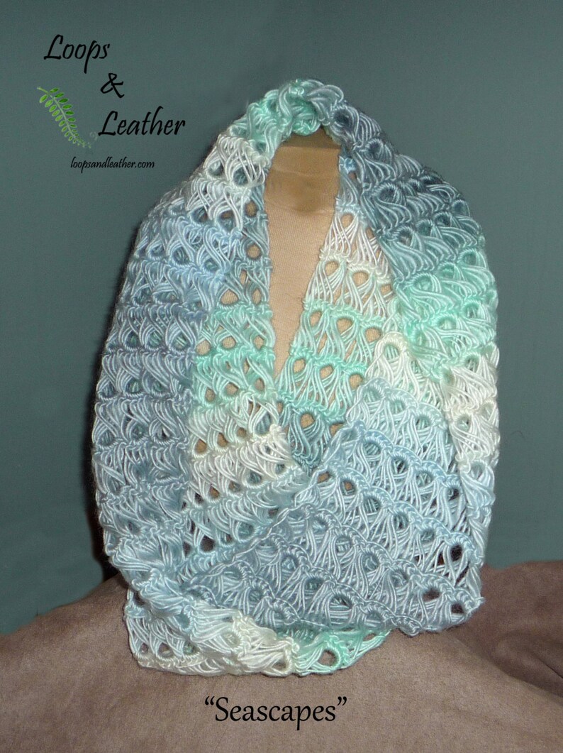 Broomstick Lace Infinity Scarf Etsy