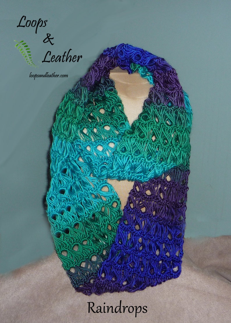 Broomstick Lace Infinity Scarf Etsy