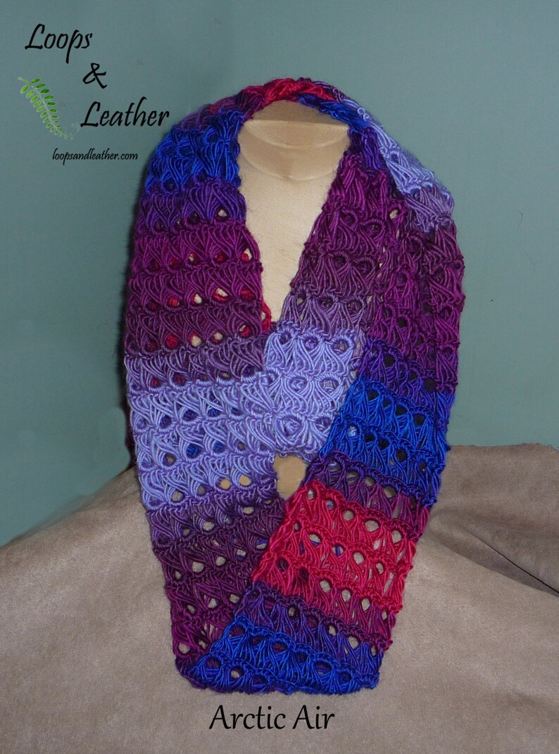 Broomstick Lace Infinity Scarf Etsy
