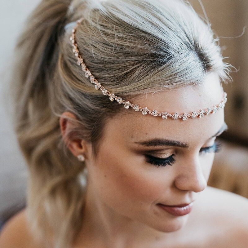 jeweled headpiece for weddings