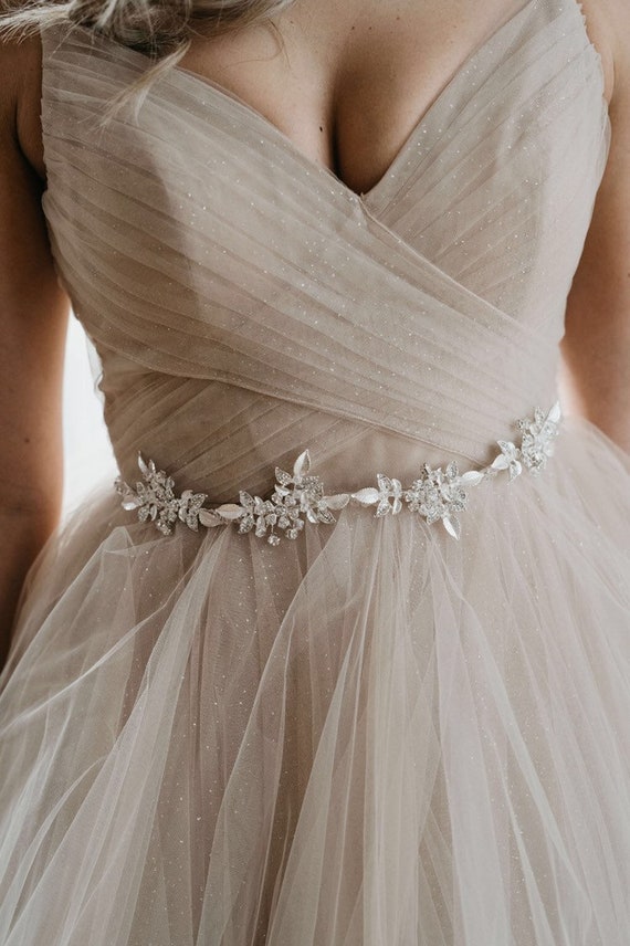 Bridal Belt Sash Crystal Wedding Sash Belt Rhinestone Etsy