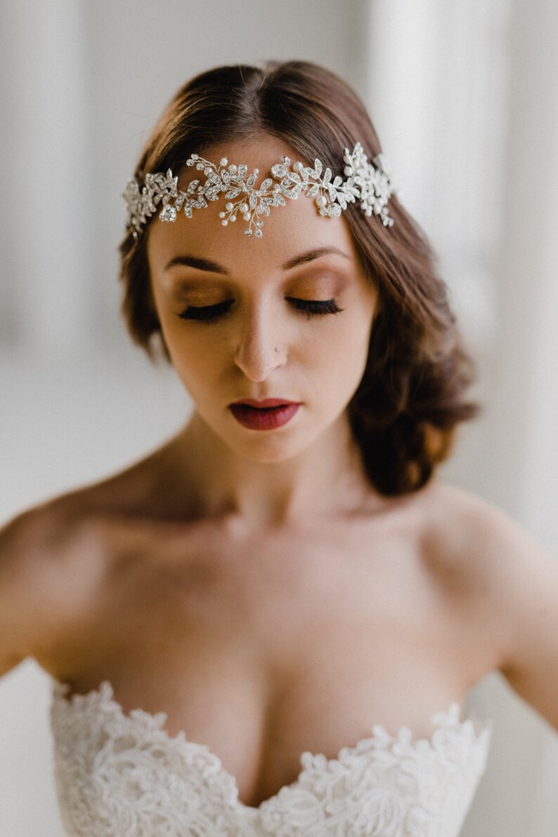 Bridal Headpiece Crystal Bridal Hair Piece Crystal and Etsy