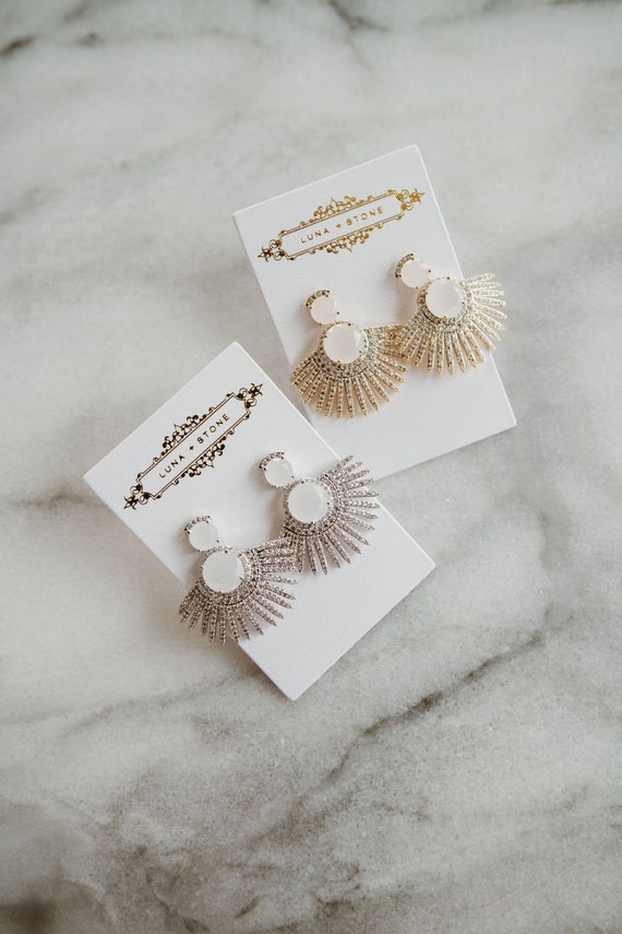 Shop Gorgeous Gold Chandelier Drop Earrings for Wedding and Reception –  PoetryDesigns