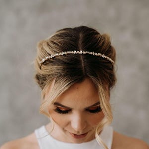 Rhinestone Bridal Headpiece | Bridal Headband | Crystal Headband | Wedding Hairpiece | Wedding Hair Tiara | Carrie