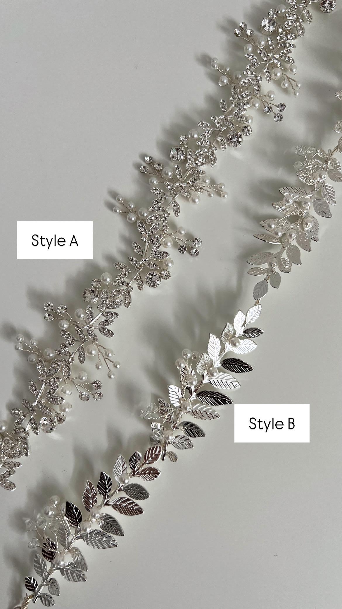 Jcrew crystalline beaded leaves sash, ivory.NEW Crystal and Freshwater Pearl Filigree Leaf Sash | David main image 4