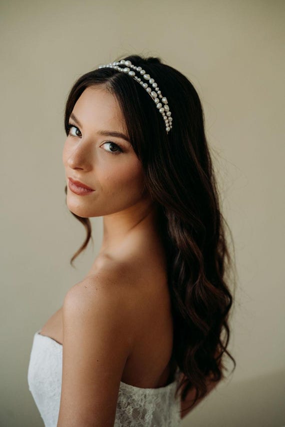 Cerchietto Perle Sposa Cerchietto Per Capelli Da Sposa In Perle