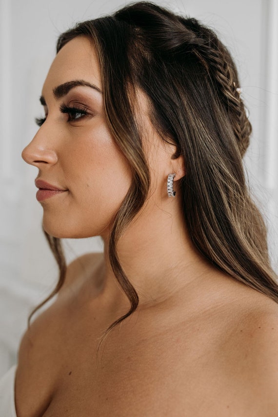 Champagne Hoop Earrings, Light Brown Statement Earrings, Bridal Large Gold Hoop  Earrings, Swarovski Earrings, Wedding Jewelry, Prom Jewelry – Schooner  Chandlery