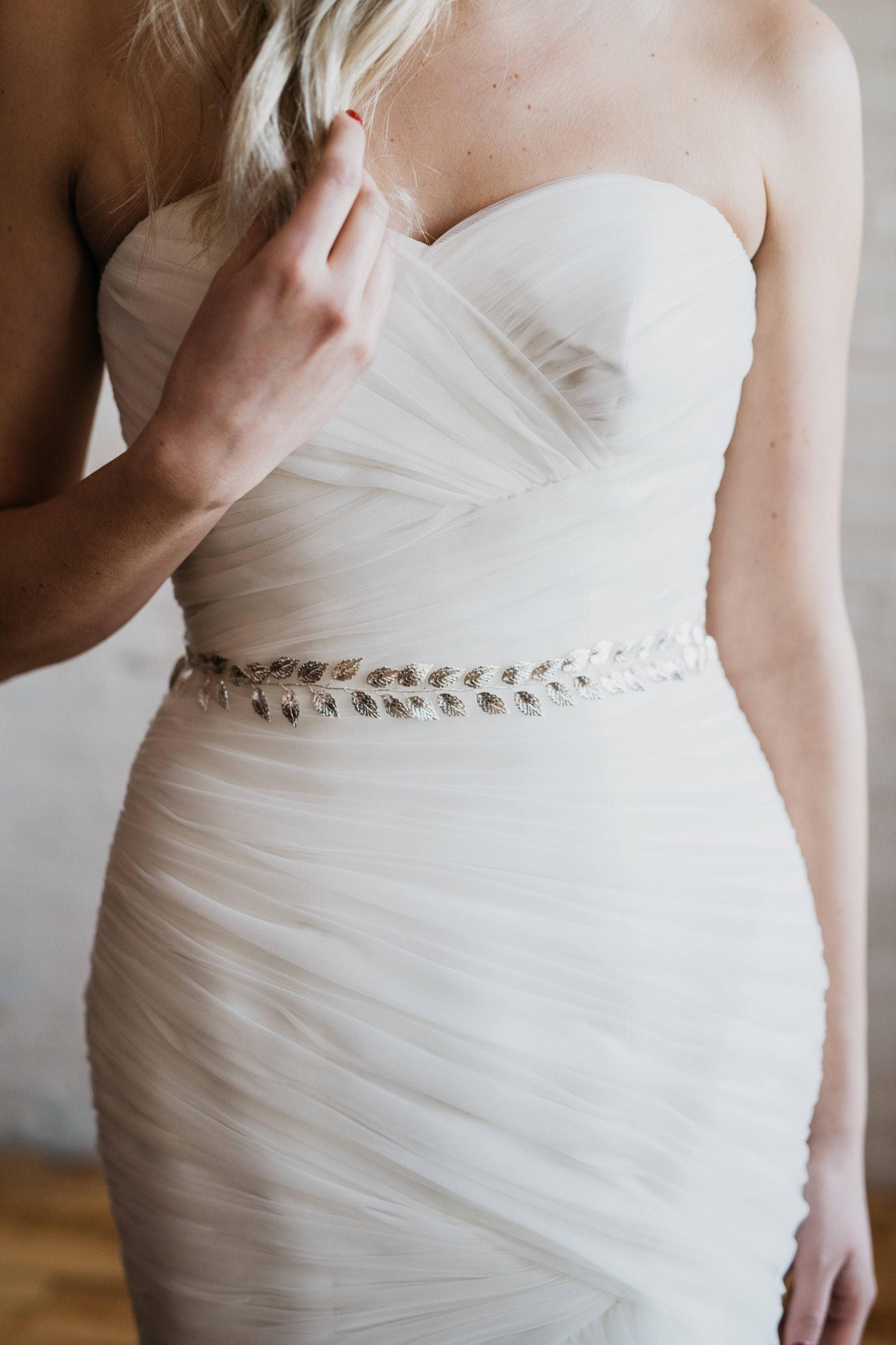 wedding belts silver