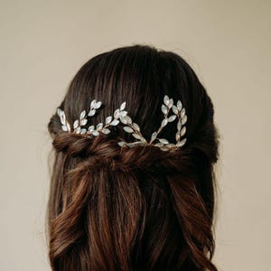Bridal Hair Comb | Opal Hair Comb | Wedding Hair Accessory | Wedding Headpiece | Crystal Hair Comb Set | Wedding Combs | Opal Ivy