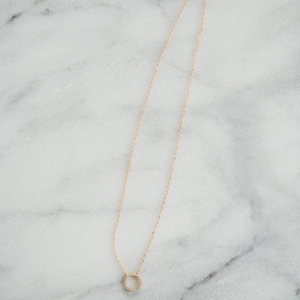 Gold Bridal Necklace Minimalist Necklace Gold Wedding Necklace Bridal Jewelry Layering Necklace Dainty Gold Bridal Chain Infinity image 7