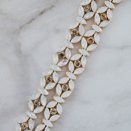 Opal Bridal Sash | Opal Wedding Dress Sash | Crystal Beaded Bridal Sash | Opal Bridal Belt | Rhinestone Bridal Sash sales | Aurora Sash