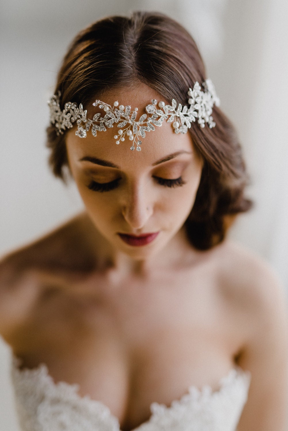 bridal headpieces for curly hair