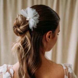 Pearl Bridal Hair Pin | Pearl Wedding Headpiece | Bridal Hair Pin | Pearl Hairpiece for Bride | Freshwater Pearl Hair Pin Faro Hair Pin