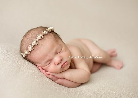 pearl baby headband