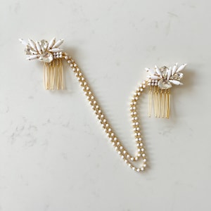 Wedding Hair Chain | Bridal Hair Chain | Bridal Headpiece | Bridal Hair Piece | Gold Hair Chain | Gold Bridal Head Chain | Rachel