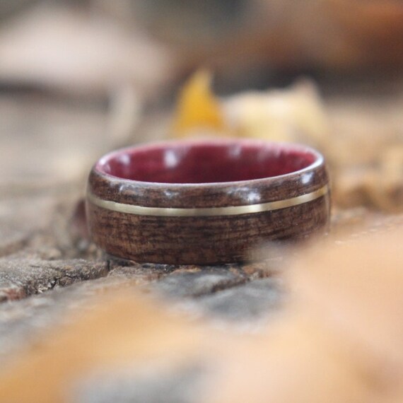 Purple Wood Ring Mens Wedding Band Male Engagement Ring Custom Made Ring -  Etsy | Rings for men, Titanium rings for men, Engagement rings for men
