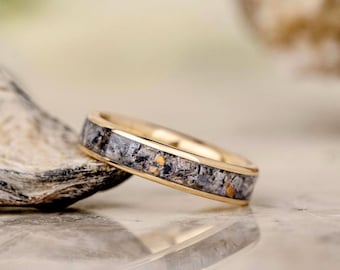 GESTALTE DEINEN EIGENEN Muschel Ring! Passen Sie einen Frauenring aus massivem Gold mit Sentimentalen Muscheln an - Benutzerdefinierte Muscheln - Rustikal und Main