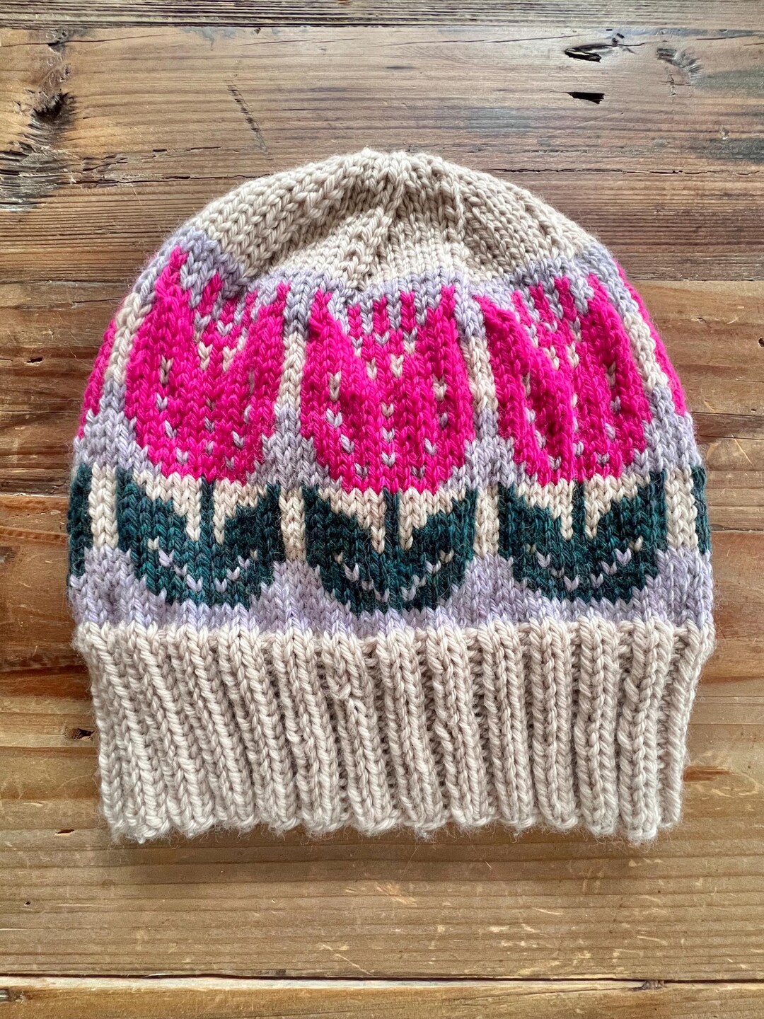 Spring Stripes Beanie Knitting Pattern - Etsy
