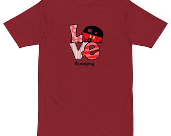 Love camping Unisex Short sleeves T-shirt