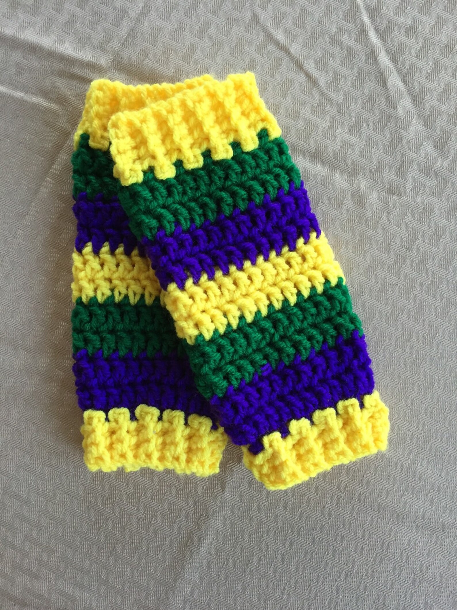 light up mardi gras leg warmers