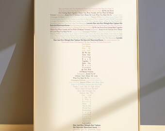 custom eras tour stage concert date song poster digital download art print