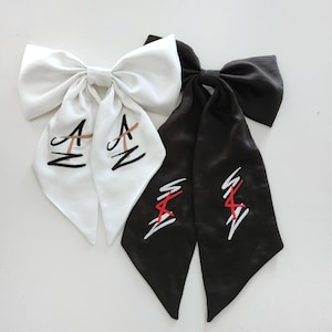Custom KPOP Embroidered Hair Bows