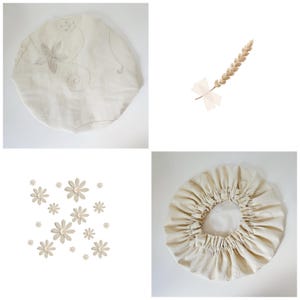 Made for you Luxury Waterproof Shower Cap Linen - Big Flower
