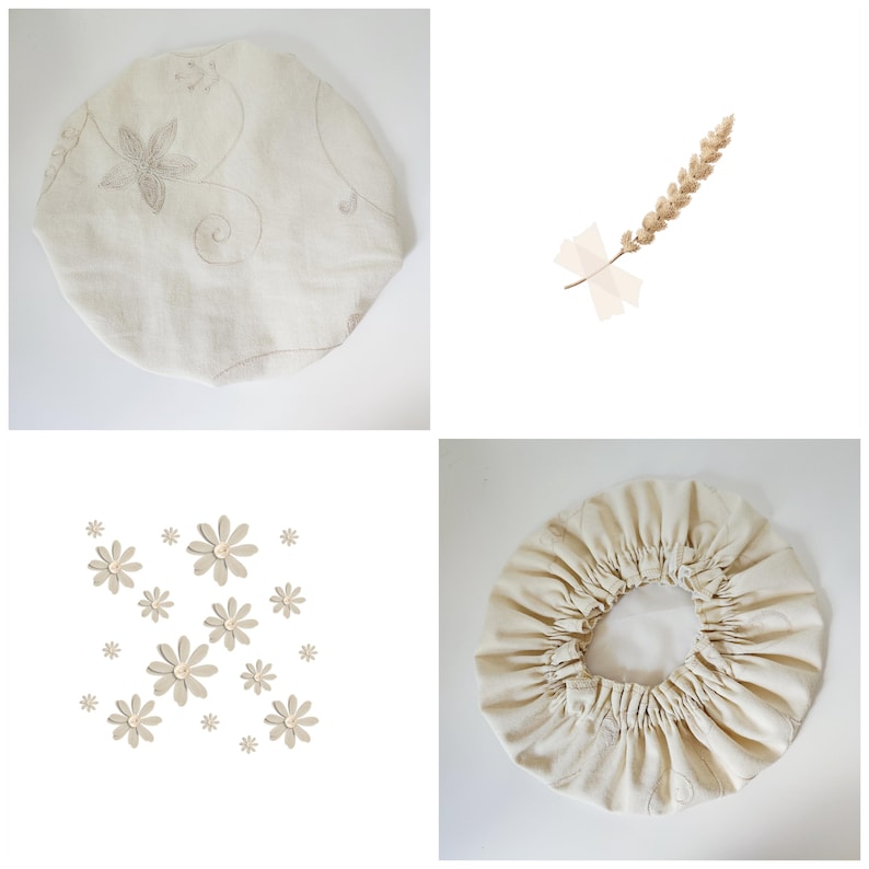 Made for you Luxury Waterproof Shower Cap Linen - Big Flower