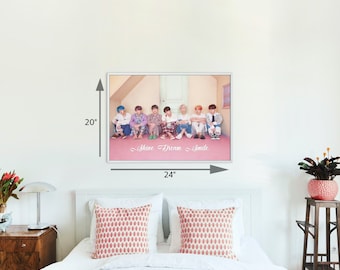 Kpop photo canvas. Unframed. Wall art. Print wall art. Group photo.