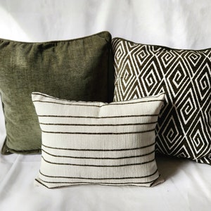 Set di 5 federe per cuscini, cuscini combinati, cuscini decorativi, set di cuscini per divano, set di cuscini per letto, inserto per cuscino e profili