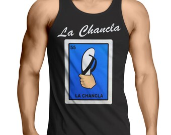 La Chancla Loteria Mexican Bingo Men's Tank Top T-Shirt