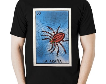 La Arana Spider Loteria Mexican Bingo Men's T-Shirt