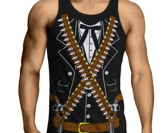 Bandido Pistolero Cowboy Cinco de Mayo Party Tank Top T-Shirt