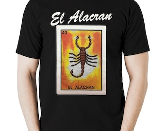 El Alacran Scorpion Loteria Mexican Bingo Men's T-Shirt