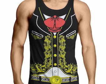 Mariachi Charro Cinco de Mayo Mexico Beach Pool Spring Summer Break Bachelor Party Cabo Cancun Fiesta Tank Top T-Shirt