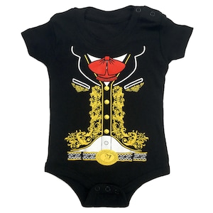 Eendelige jumpsuit voor baby's Mariachi Charro-kostuum T-shirt bodysuit met print