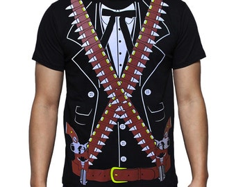 ADULT Bandido Pistolero Bandolero Mariachi Cinco de Mayo Costume T-Shirt